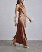 Sleeveless Cocktail Silk Maxi Dress image 2