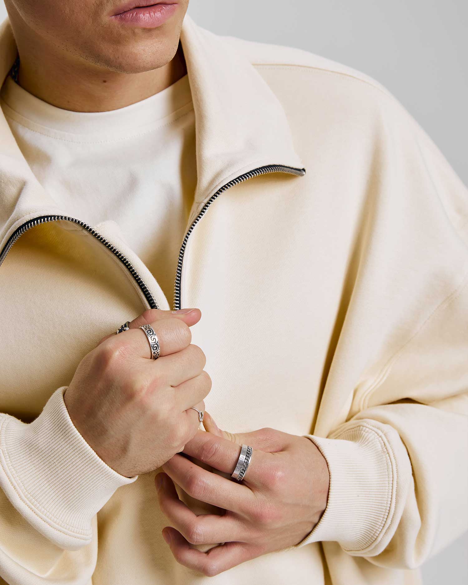 Plain Half-Zip Sweatshirt image 4