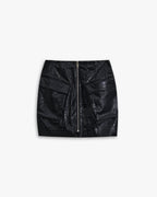 Faux Crocodile-Leather Skirt image 0