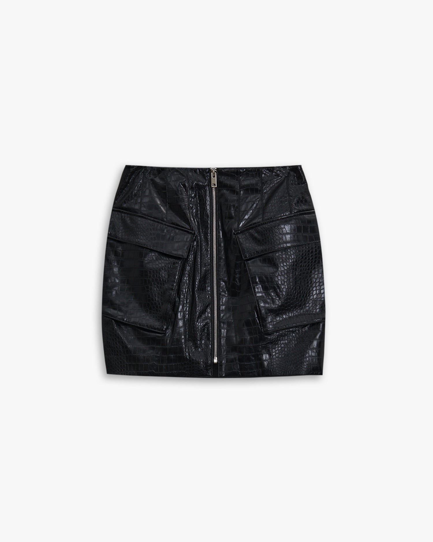 Faux Crocodile-Leather Skirt image 0