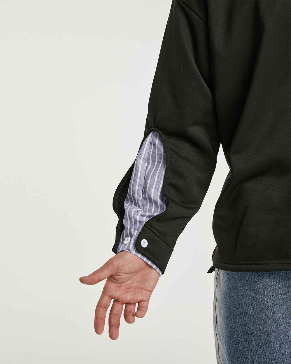 Oversized Crewneck Patchwork Sweatshirt image 6