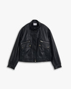 Faux-Leather Biker Jacket image 0