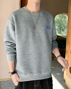 Basic Crewneck Sweatshirt - Silver Grey, XXL image