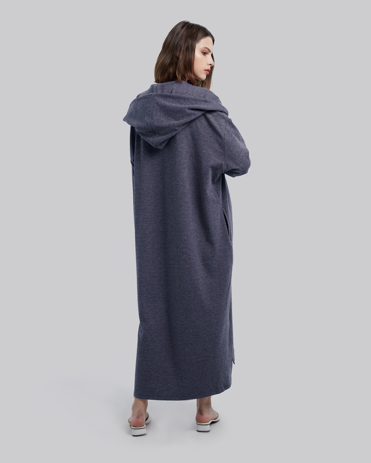 Lounge Dress With Hooded Scarf image 4