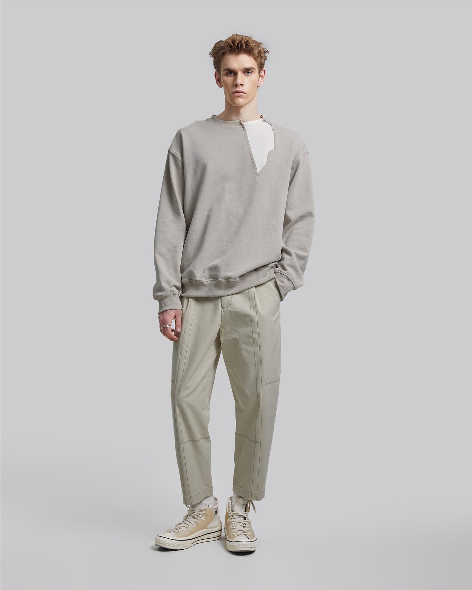 Plain Deconstruct Sweatshirt image 1