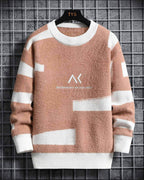 Two-Tone Crewneck Knit Jumper image 0
