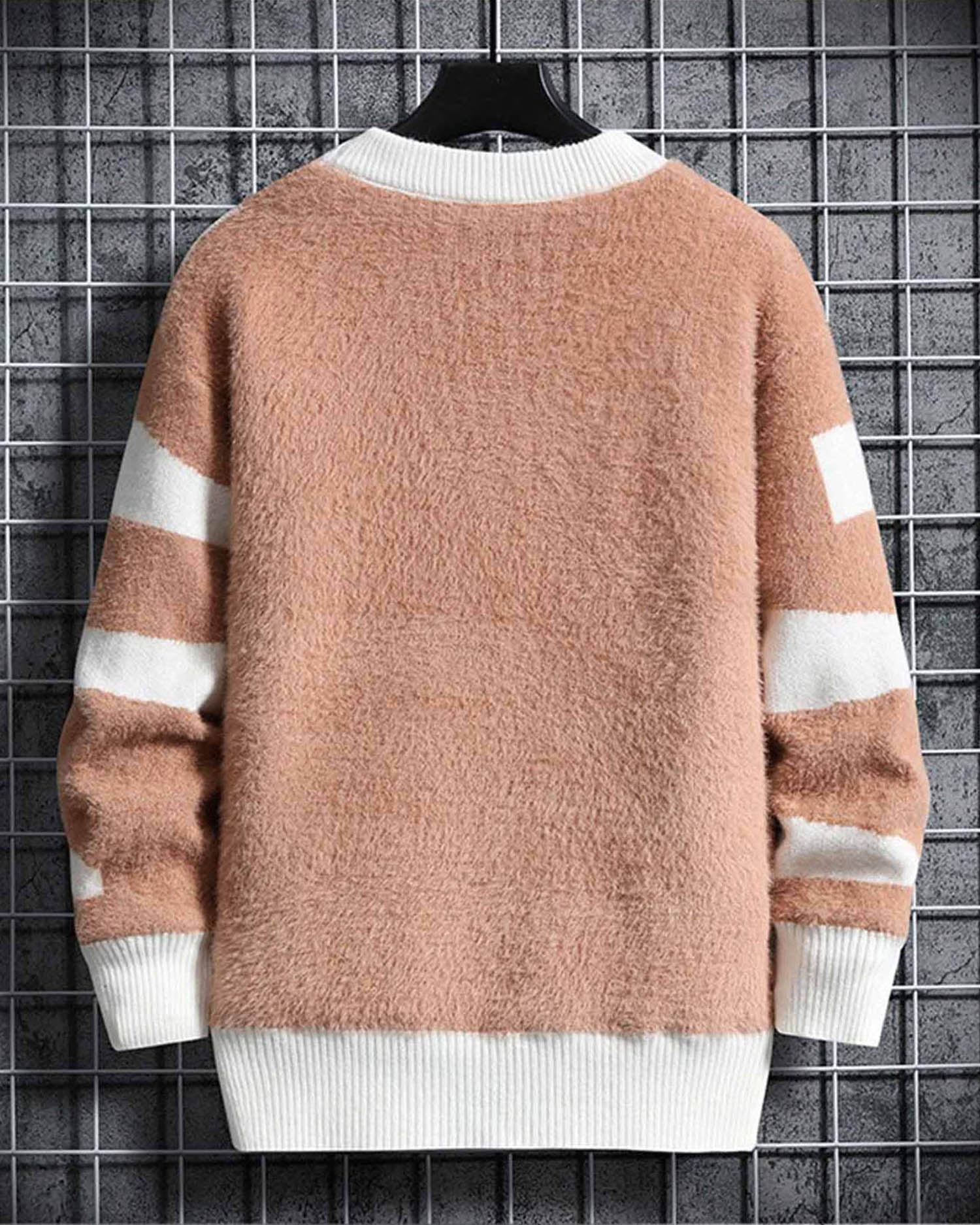 Two-Tone Crewneck Knit Jumper image 1