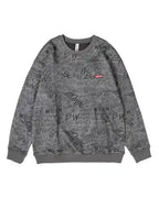 All Print Crewneck Sweatshirt - Silver, M image