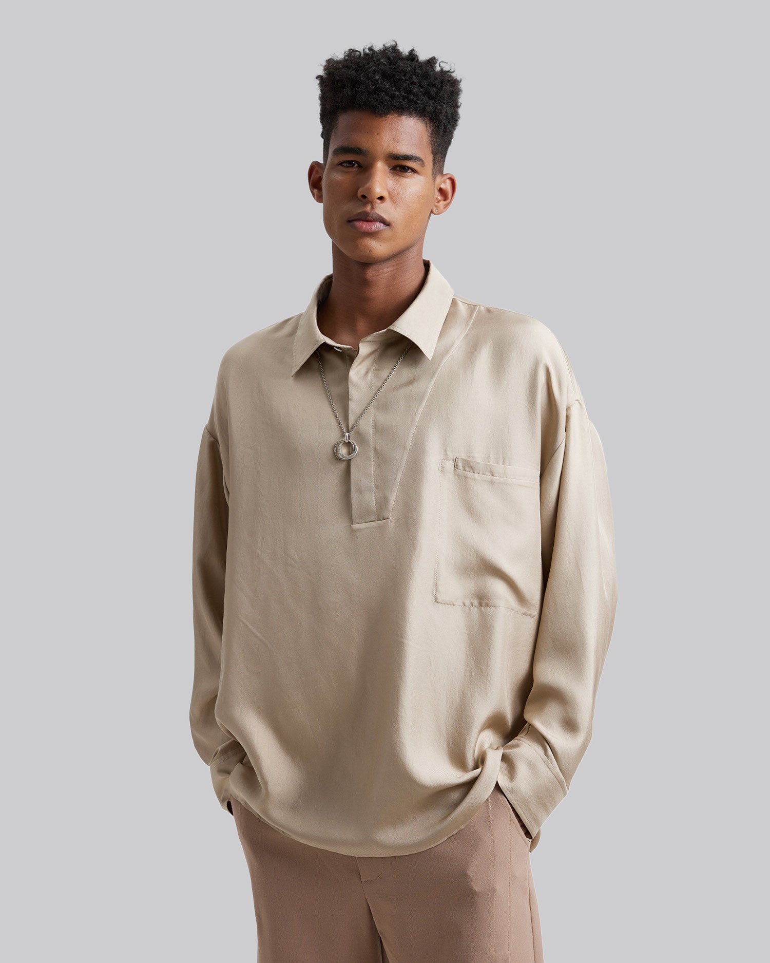 All-Silk Polo Shirt image 1