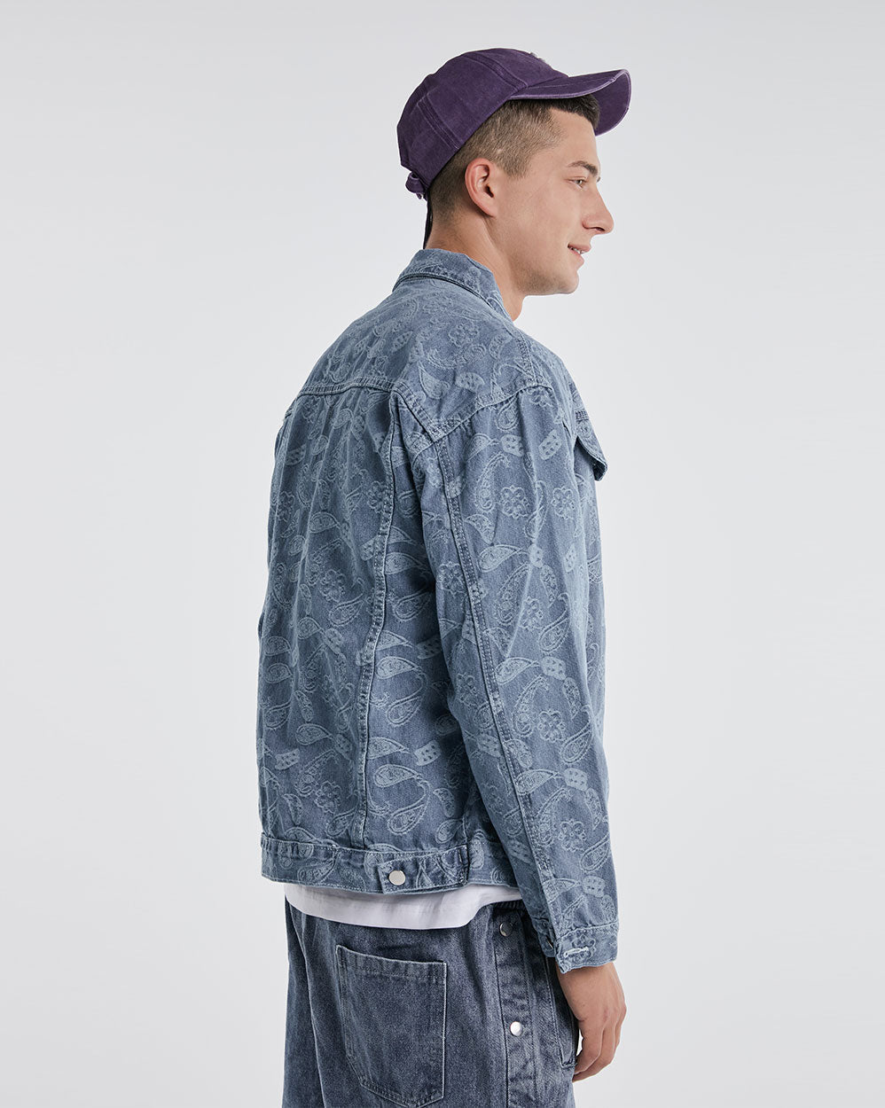 Classic Printed Denim Cotton Jacket image 3