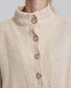 Buttoned High Neck Sweater image 5