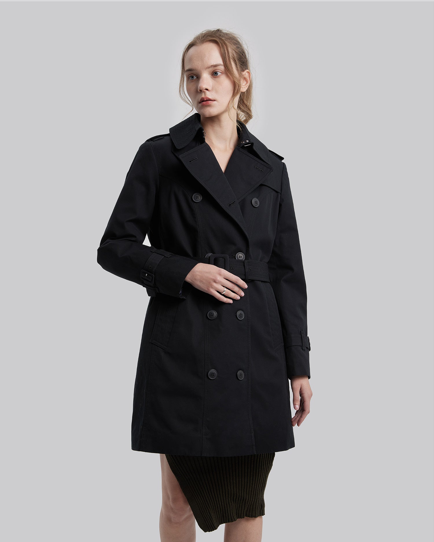 2-in-1 Elegant Puffer Trench Coat image 1