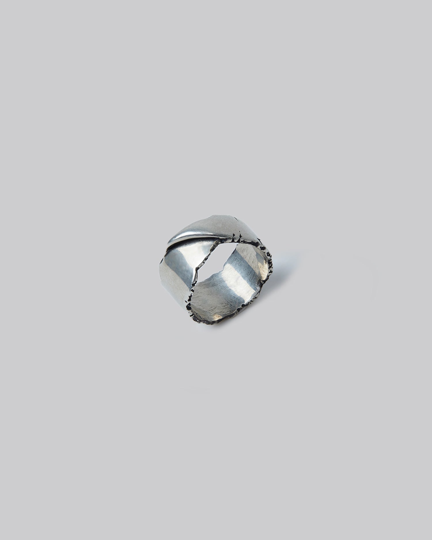 1 X Silver Rough-Cut Ring - Silver, 11 image