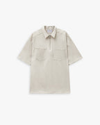 Oversized Zip Up Polo Tee image 0