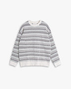 Triangle Pattern Ribbed Sweater image 0