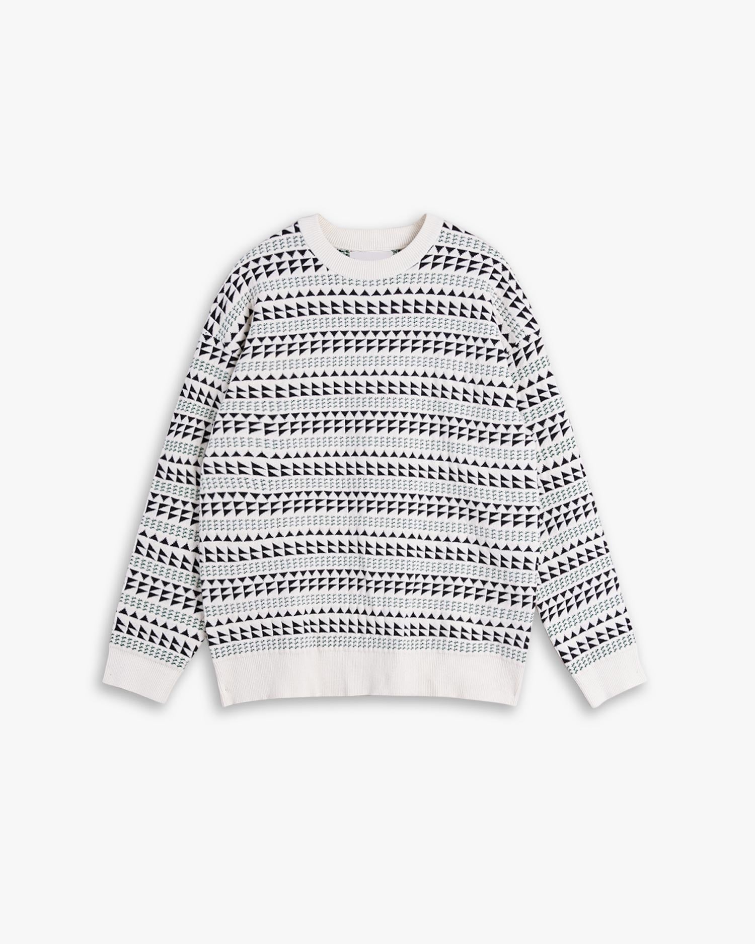 Triangle Pattern Ribbed Sweater image 0