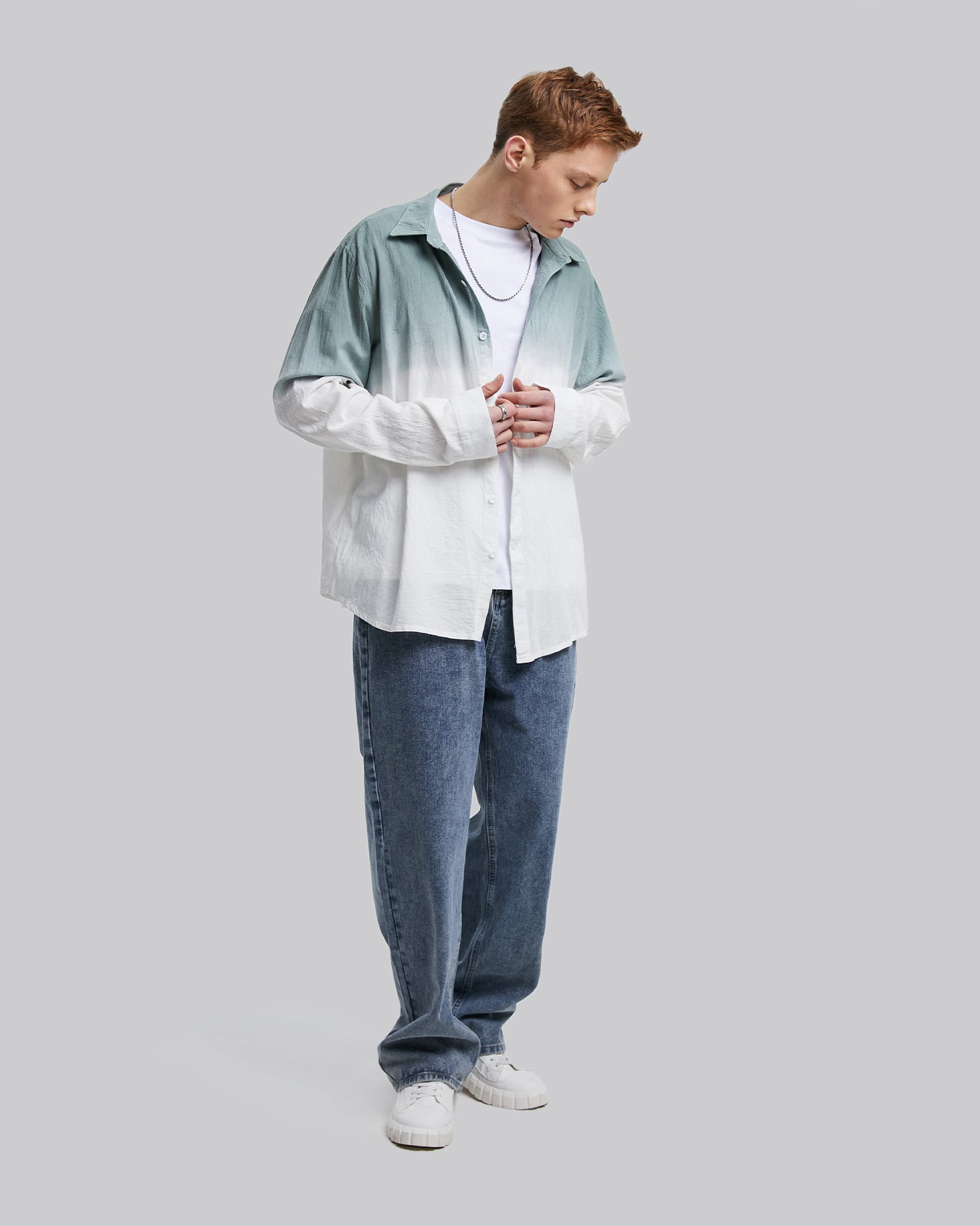 Dip-Dyed Cotton Shirt image 3