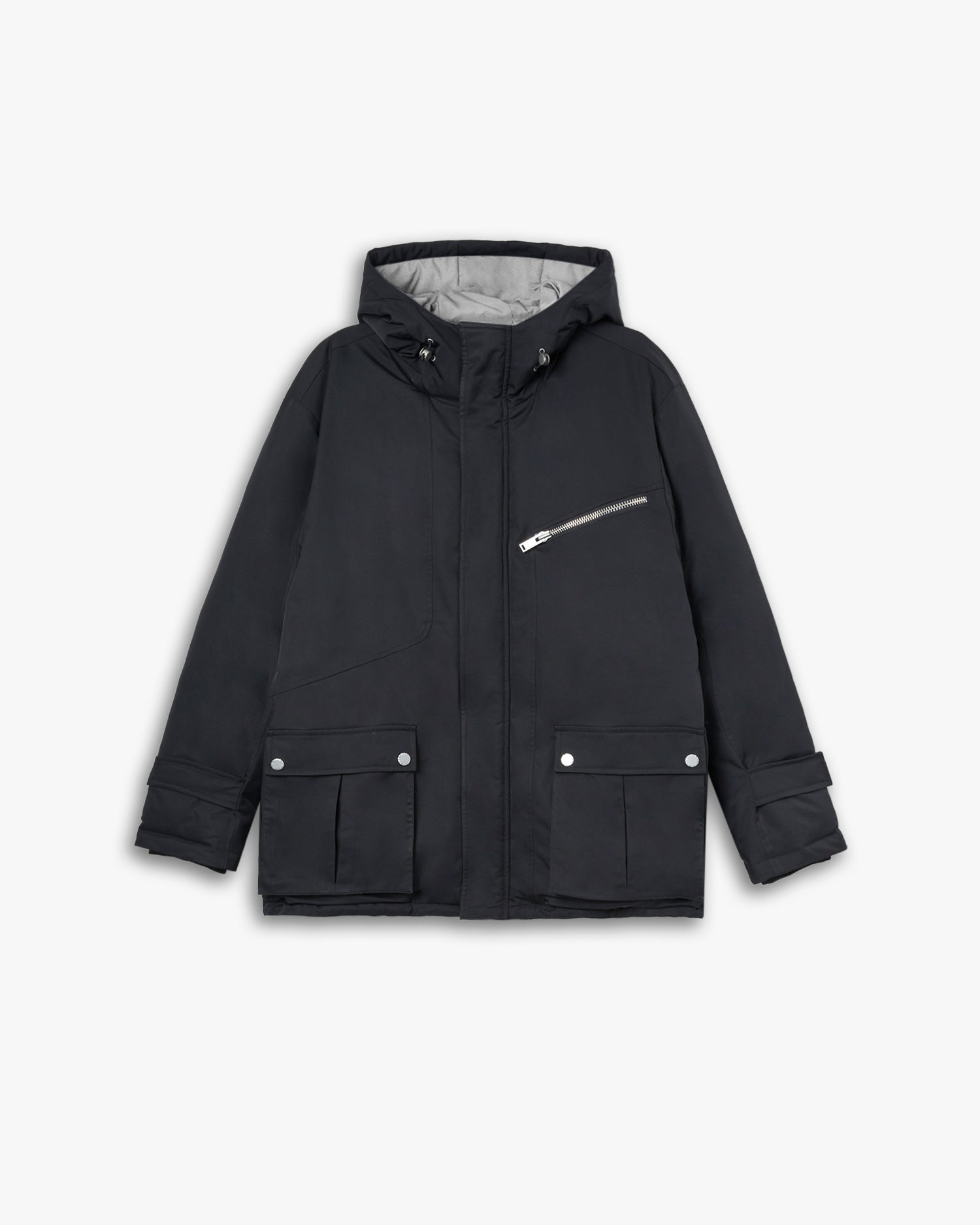 Hooded Cargo Down Jacket image 0