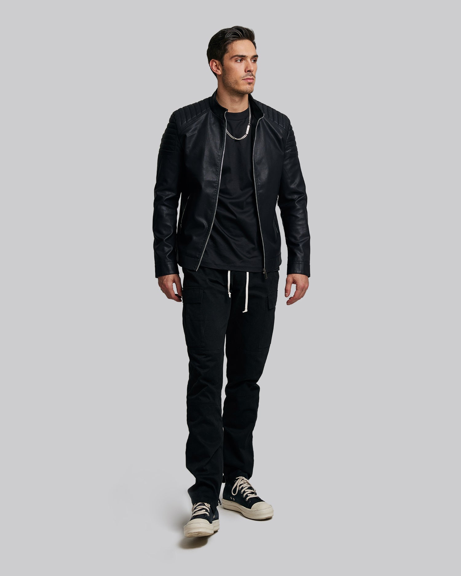 Classic Biker Jacket image 2