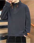 High Neck Half-Zip Pullover - Tundora, XL image
