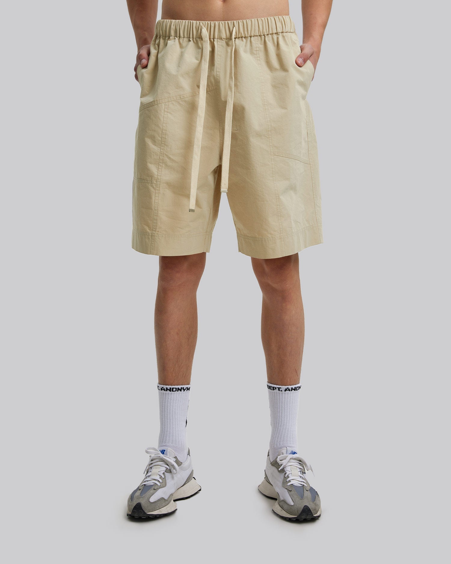 Drawstring Track Shorts image 1