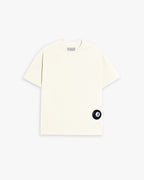 Graphic Print Basic T-Shirt - Offwhite, M image