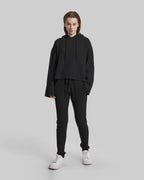 Ribbed-Knit Cashmere Sweatpants - Black, S image