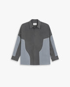 Irregular Paneled Relaxed Overshirt image 0