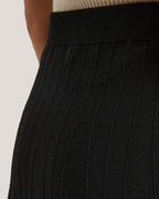 Stripe Knitted Midi Wool Skirt image 2