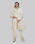 A-Silhouette Long Puffer Coat image 2