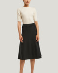 Stripe Knitted Midi Wool Skirt image 0