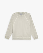 Exposed Paneling Seam Sweatshirt - Green, M image