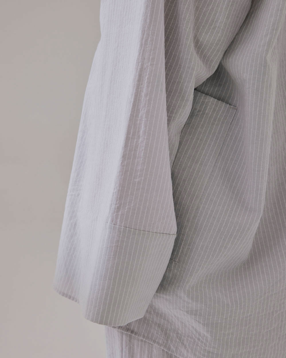 Draped Cotton Striped Set image 5