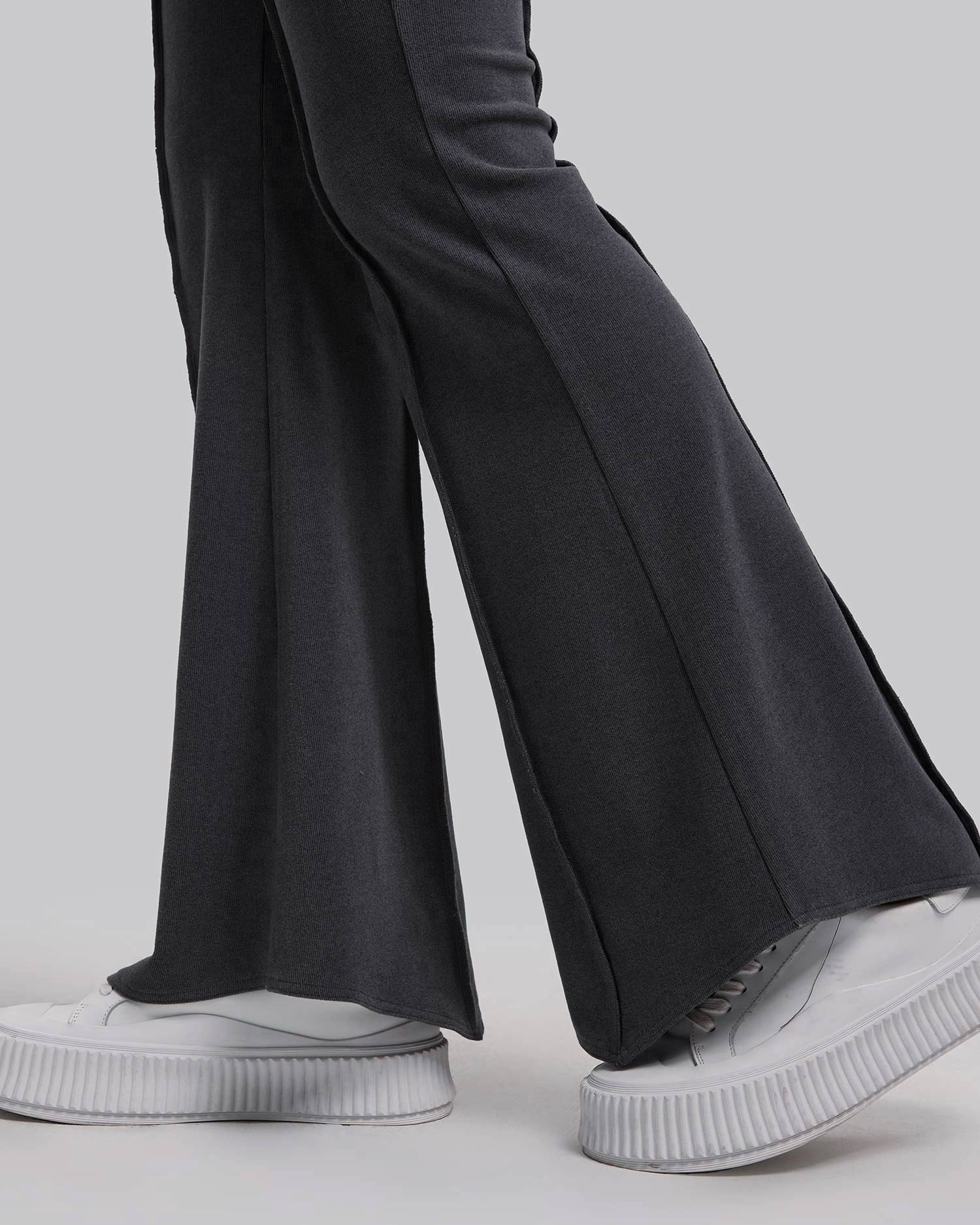 Cotton Flares in Grey image 5