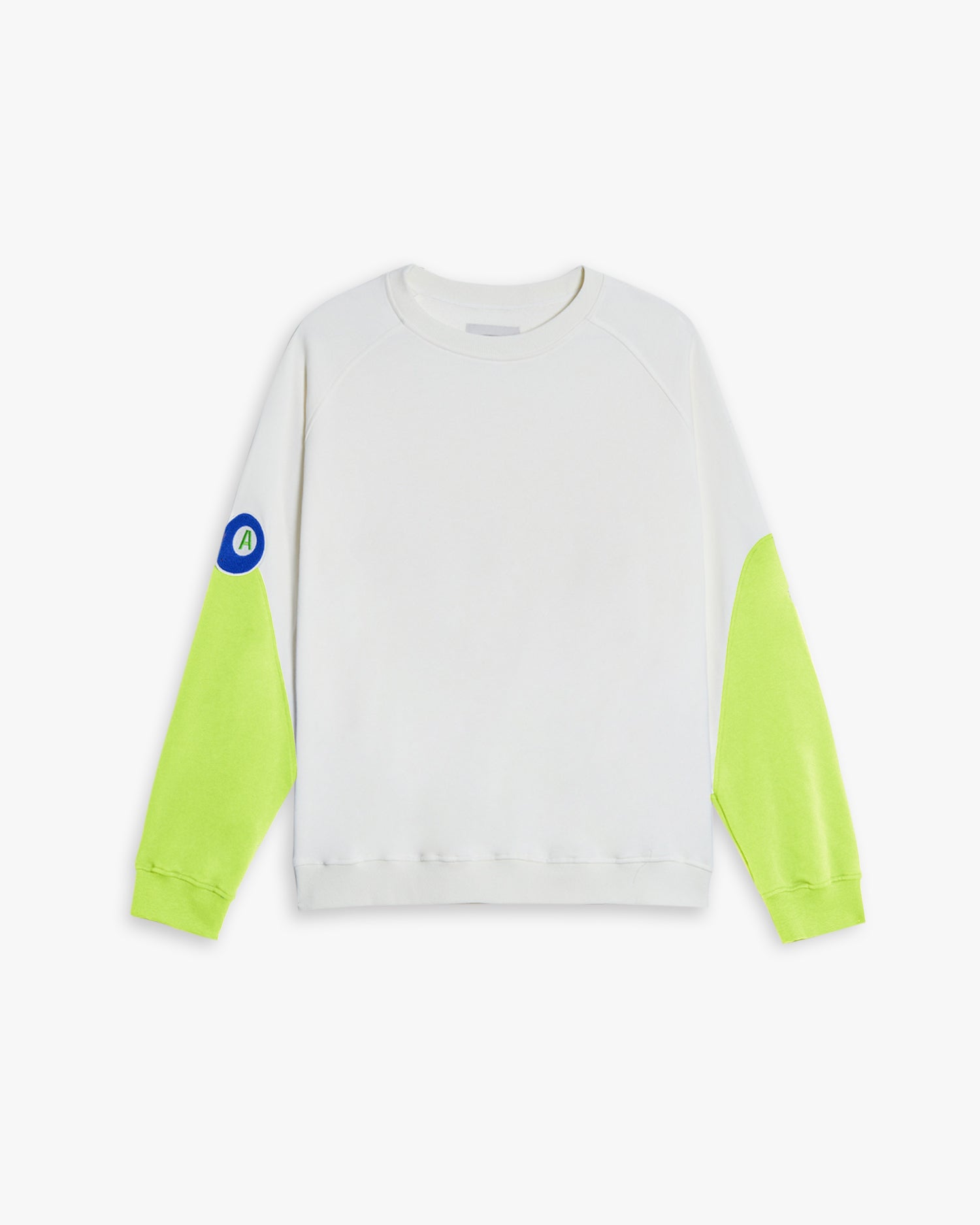 Paneled Raglan Sweatshirt - GreenYellow, L image