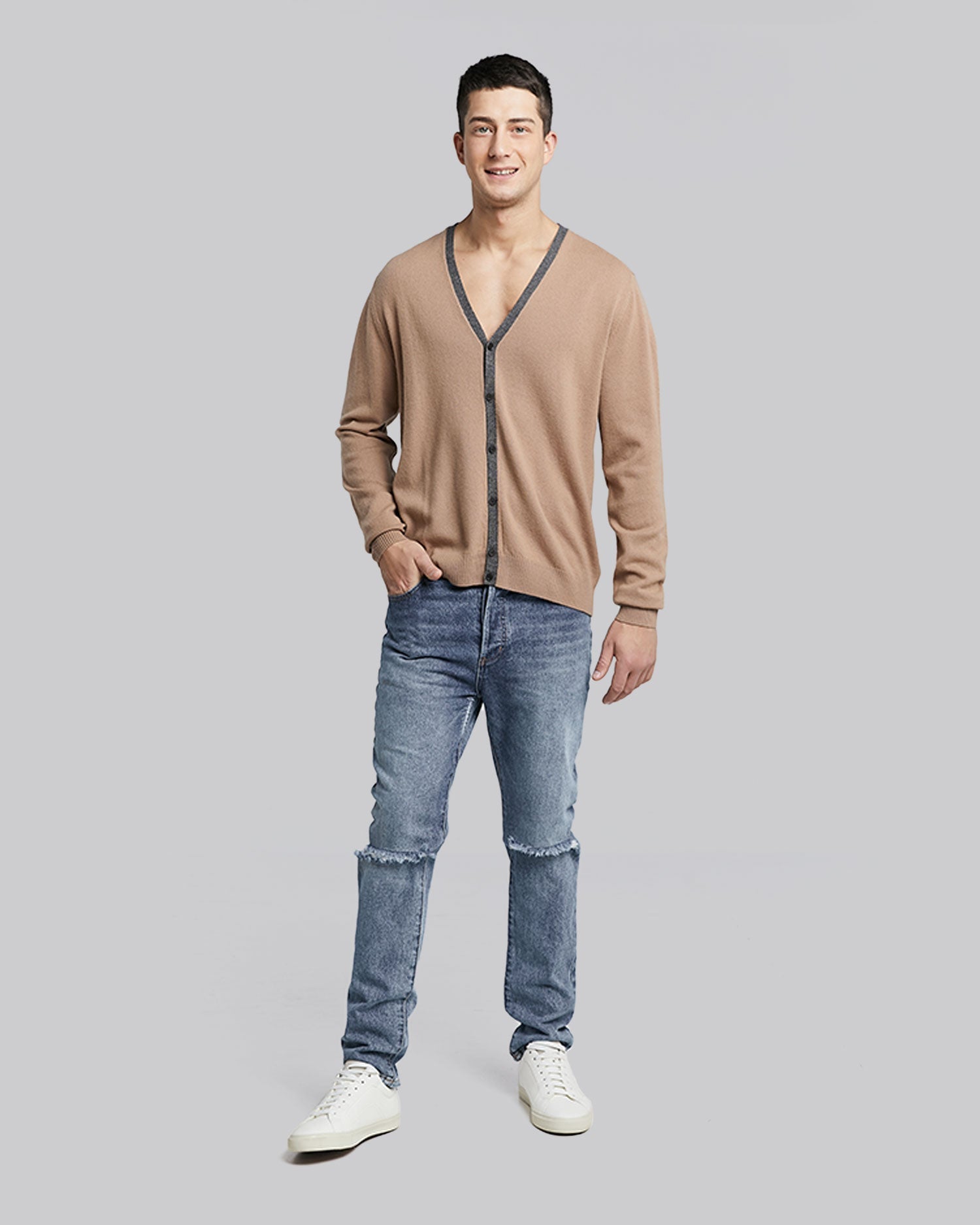 V-Neck Button-up Cardigan image 1