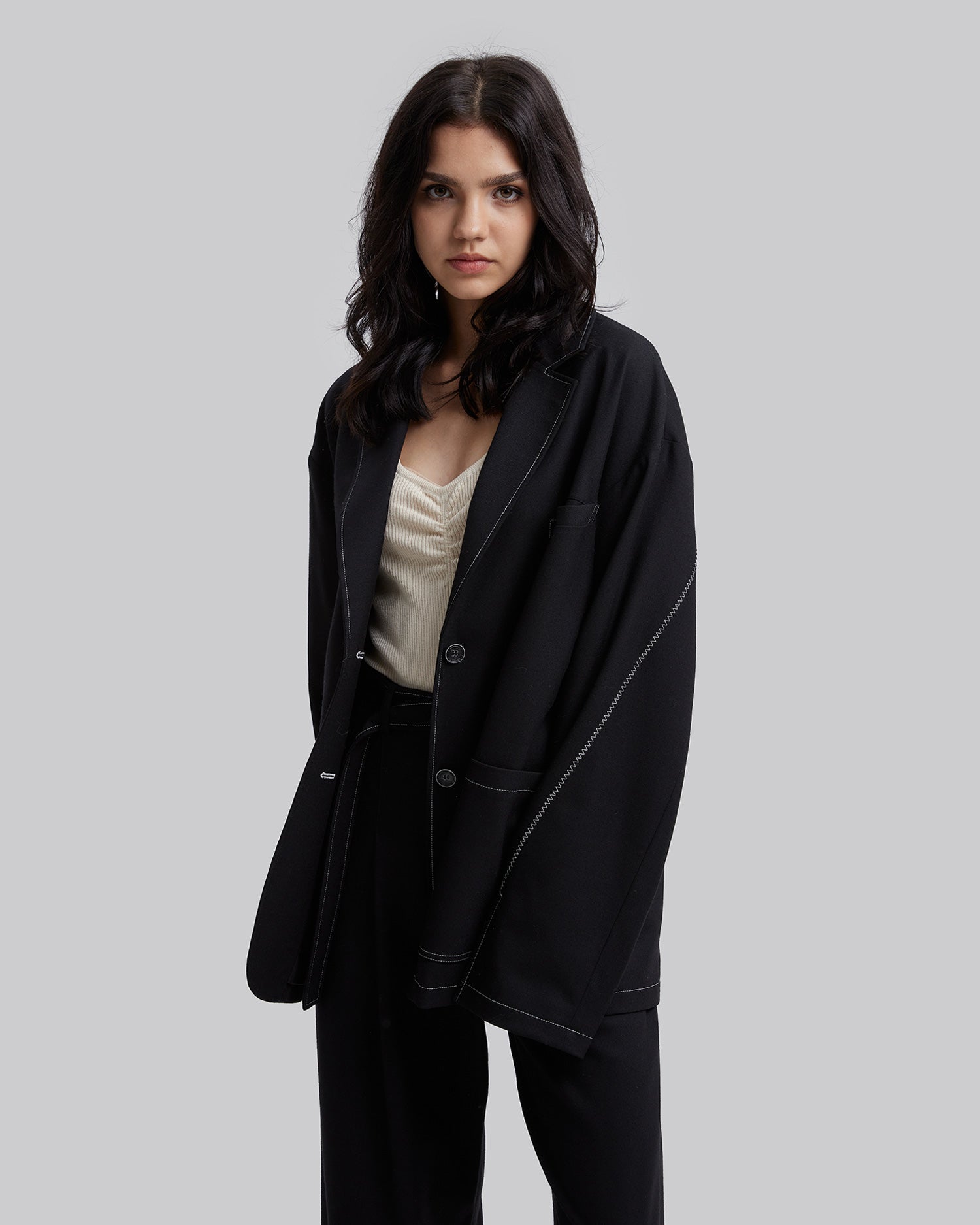 Black Boxy Jacket image 1