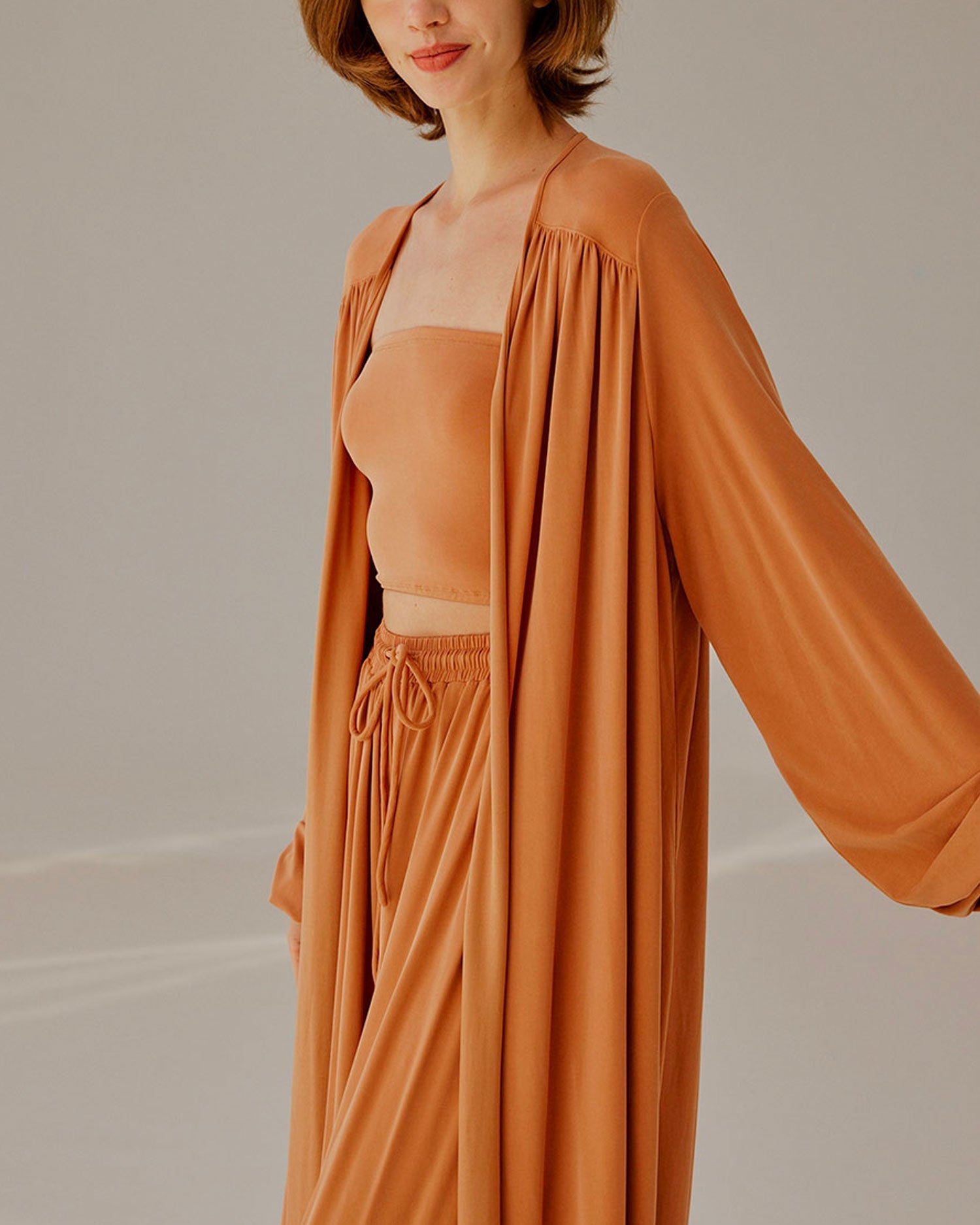 Cropped Strapless Top Set image 4
