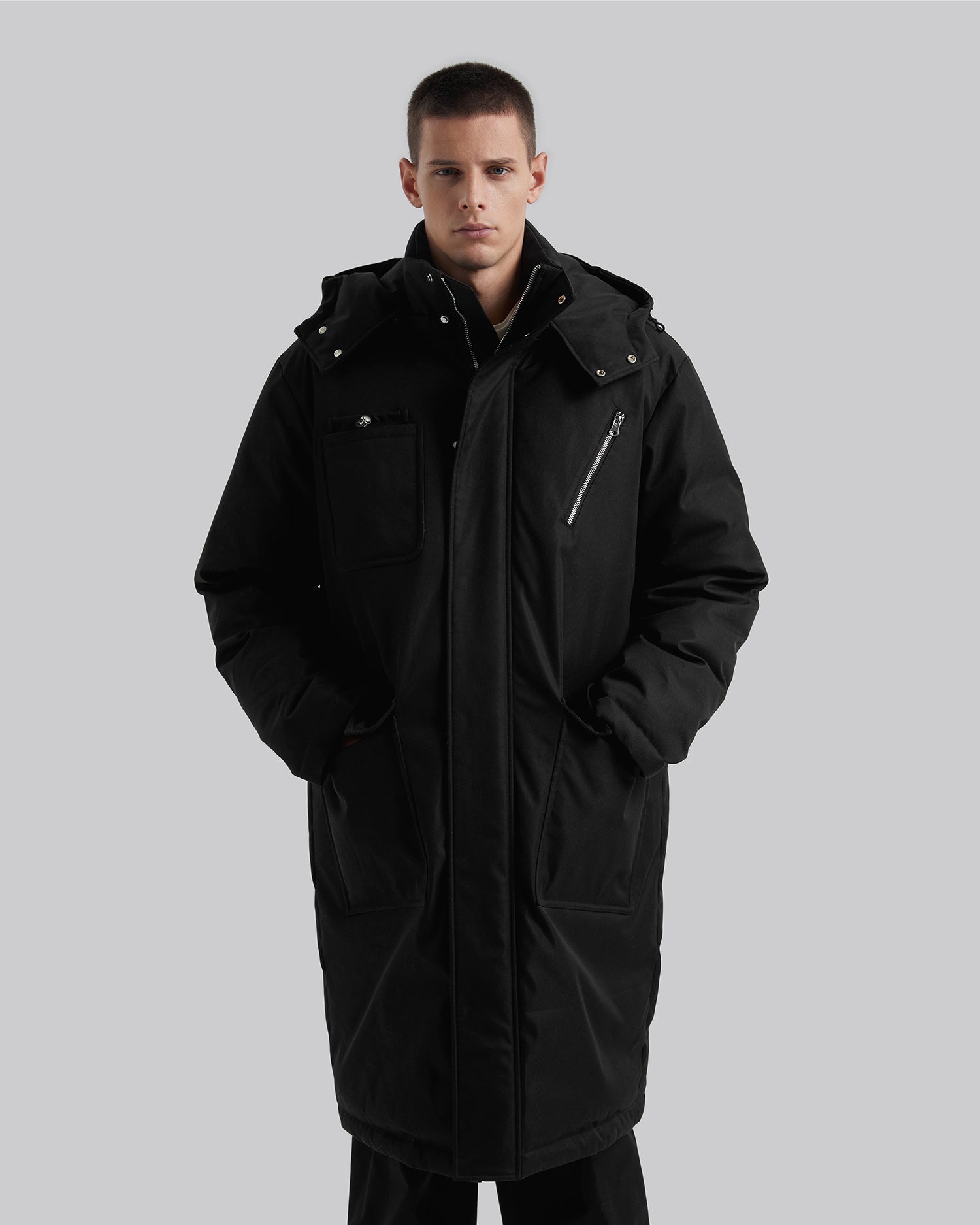 Hooded Extra Long Puffer Jacket image 2