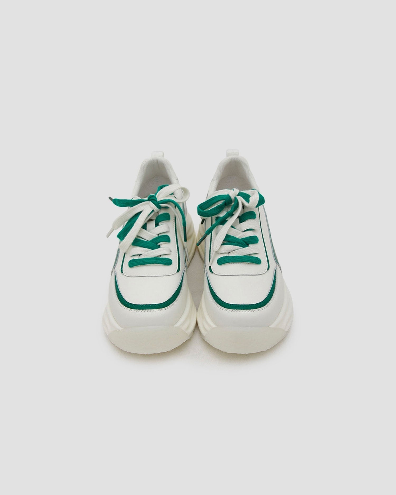 Two-Tone Platform Sneakers image 1