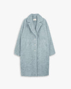 Overcoat In Teddy Fabric - Light Blue, XS image