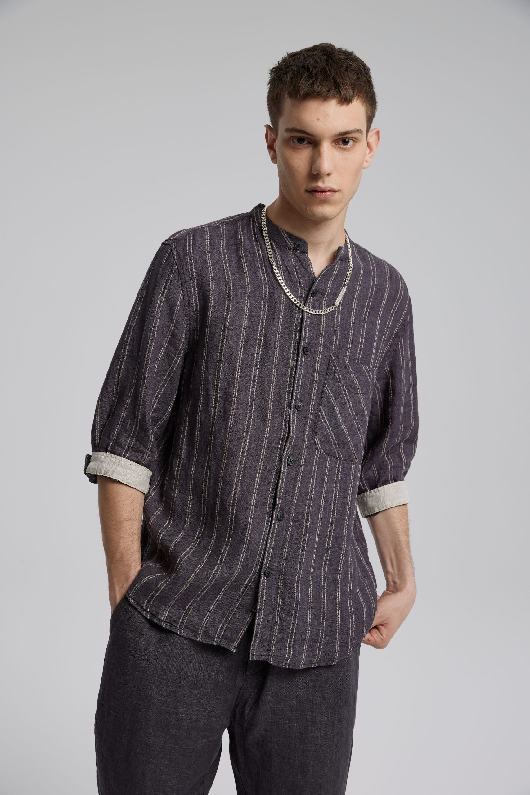 1 X Silver Bold Curb Chain with Plate image 1