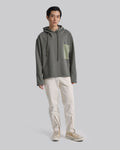 Patch Pocket Basic Hoodie - Moss Green, S image