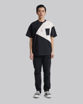 Geometric Paneled T-Shirt - Black, S image