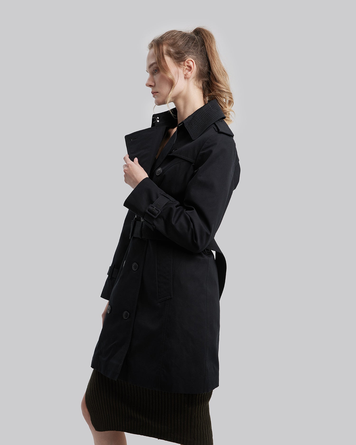 2-in-1 Elegant Puffer Trench Coat image 3