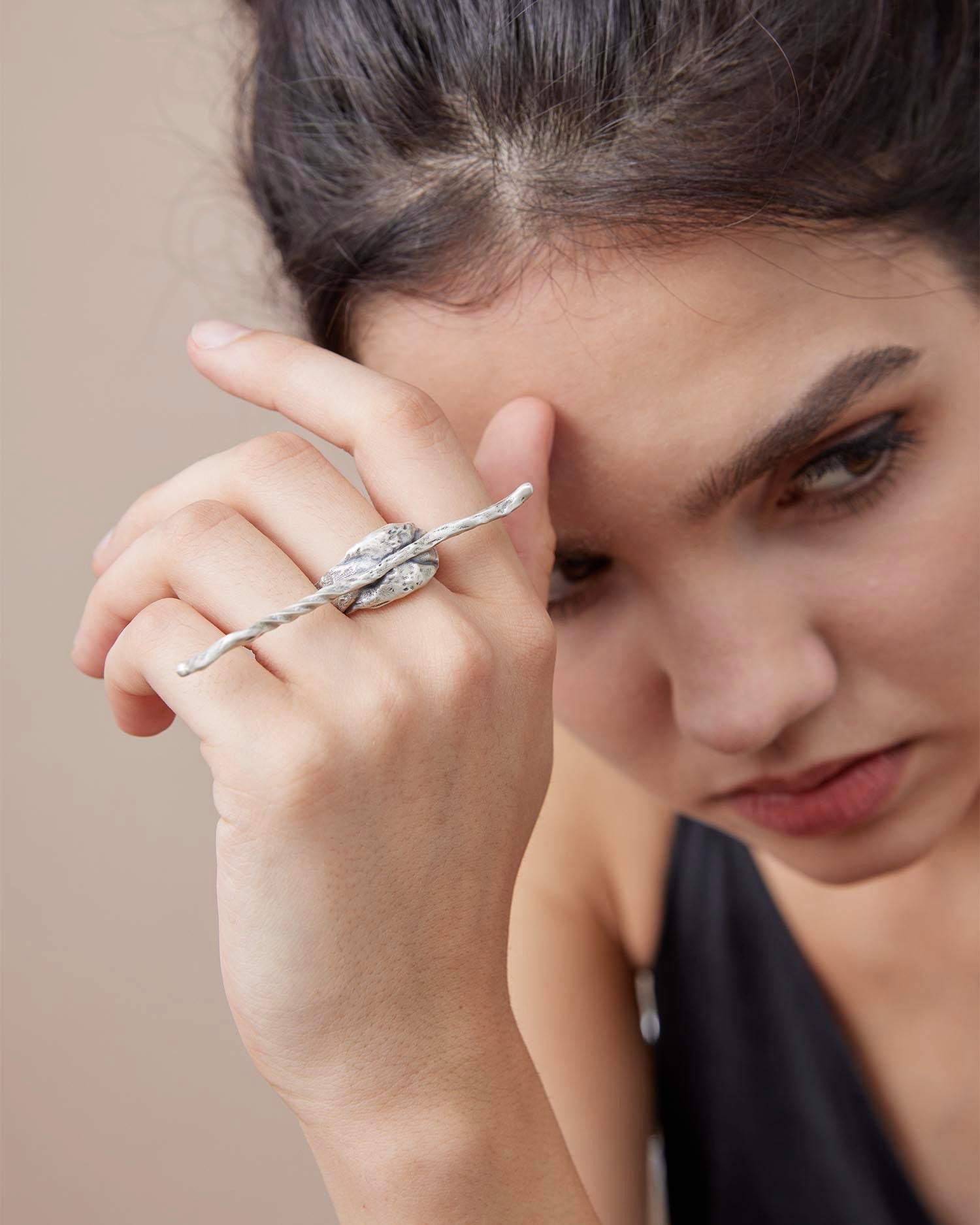 Silver Magic Wand Ring - Silver, 7 image