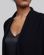 Woolen Wrap-Coat in Black image 3
