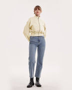 High-Neck Bomber Jacket - Daffodil, M image