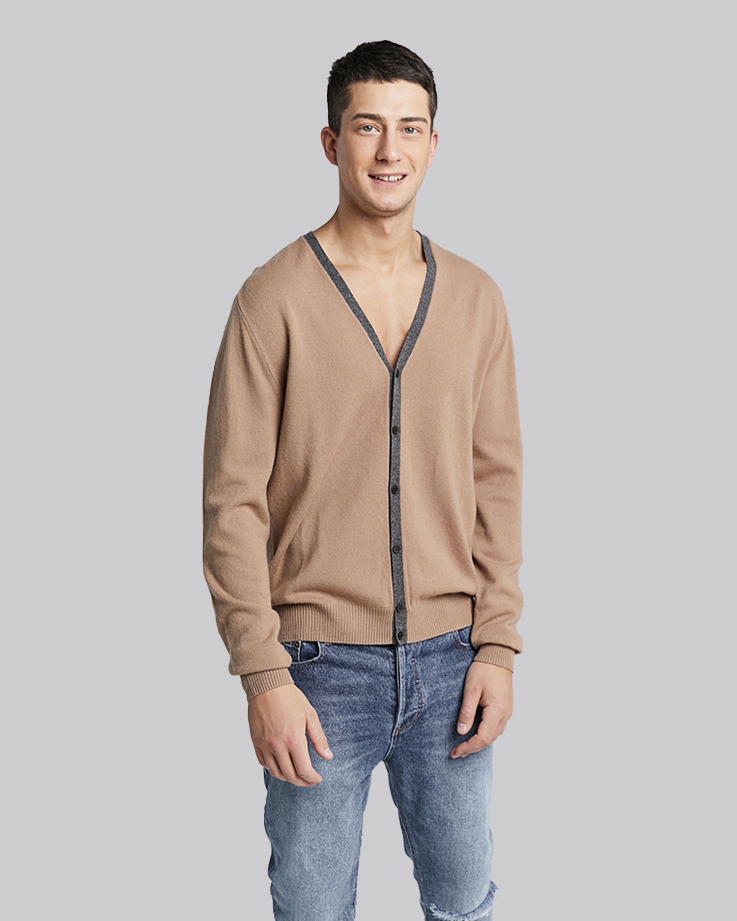 V-Neck Button-up Cardigan image 3