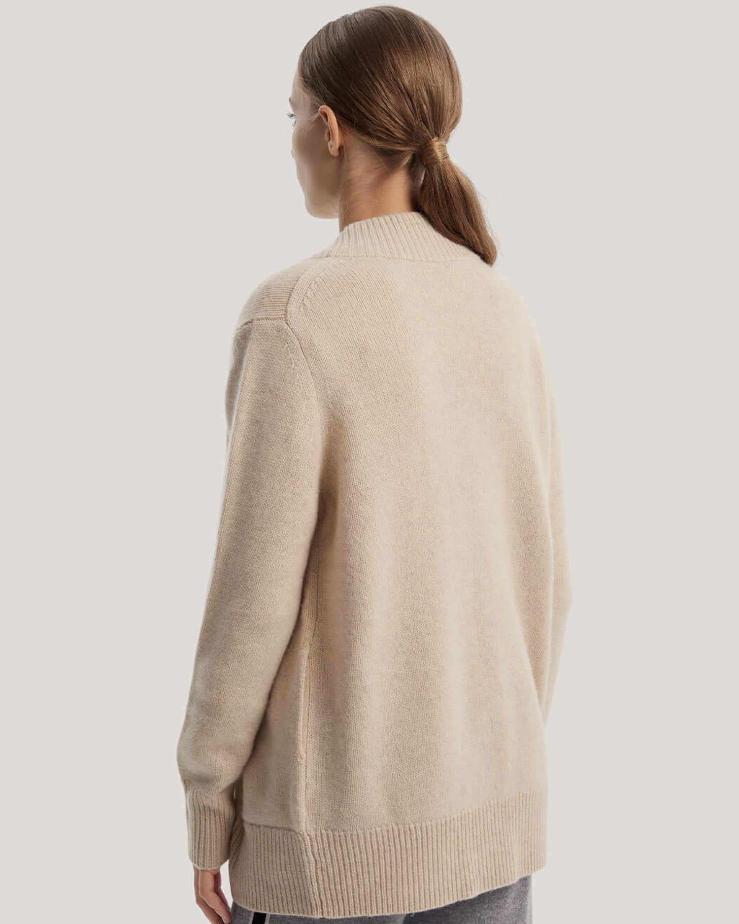 Button Front Wool-Yak Cardigan image 3